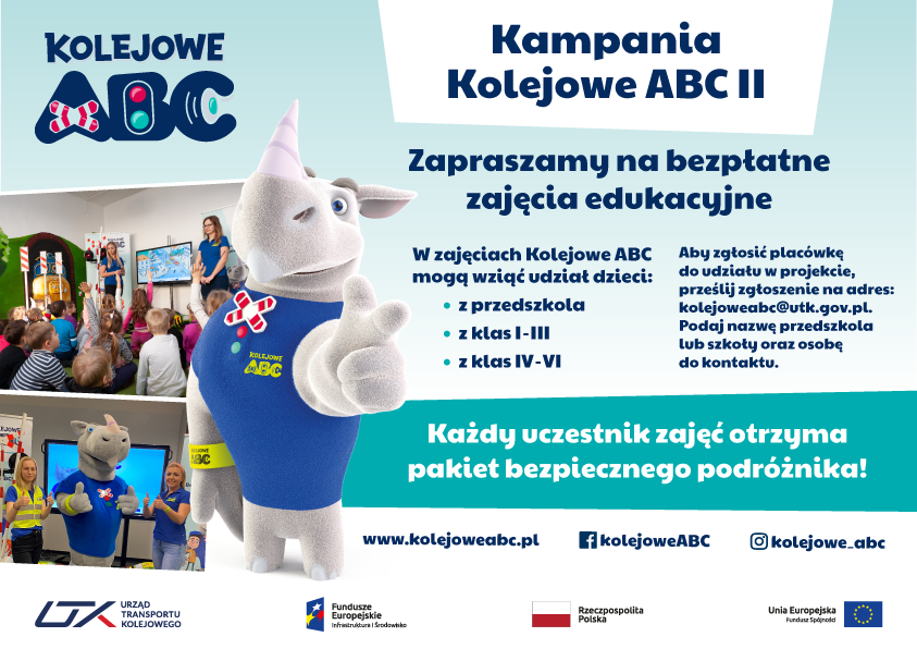 Plakat promujacy zajecia edukacyjne